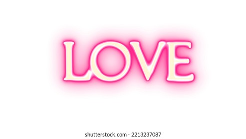 Isolate Love Font, With Fiery Effect, Gentle Fiery Word Love, Burning Letters For Editing.