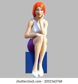 椅子 座る スカート のイラスト素材 画像 ベクター画像 Shutterstock