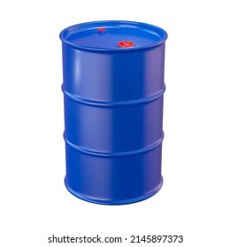 Isolated 3d Render Of Oil Barrel.