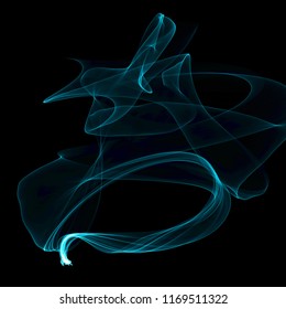 Isolated Abstract Blue Fire Effect On Stock Illustration 1169511322 ...