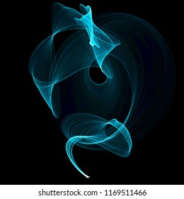 Isolated Abstract Blue Fire Effect On Stock Illustration 1169511466 ...