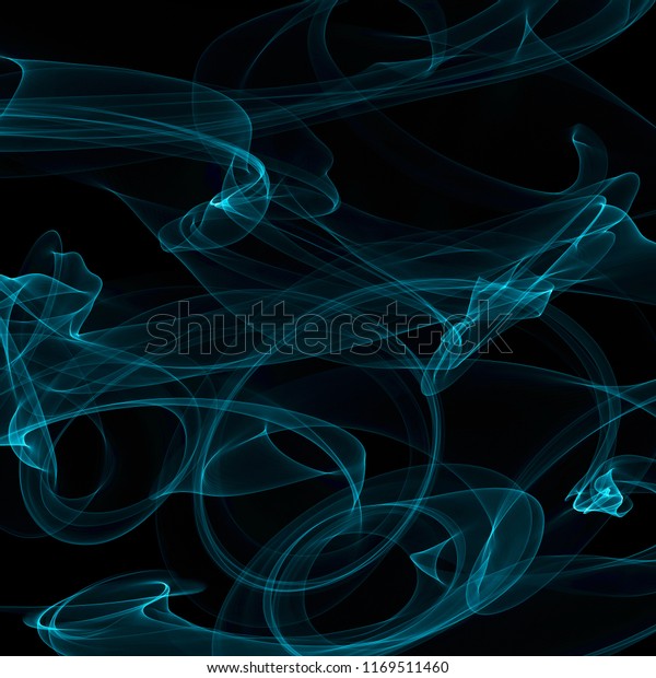 Isolated Abstract Blue Fire Effect On Stock Illustration 1169511460 ...