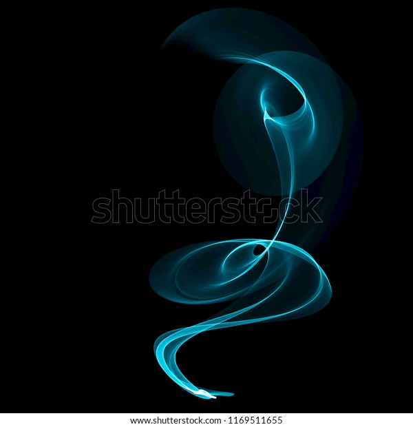 Isolated Abstract Blue Fire Effect On Stock Illustration 1169511655 ...