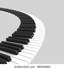 Piano Keyboards Wavy Border Background Illustration Stock Illustration ...