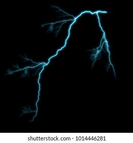 Lightning Thunder Bolt Glow Sparkle Effect Stock Vector (Royalty Free ...