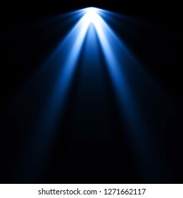 Isolated Blue Spotlight Effect On Black Stock Illustration 1271662117 ...