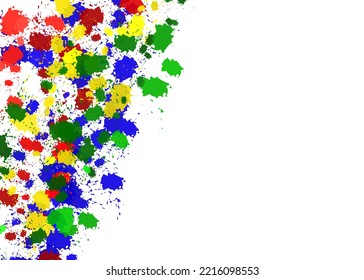 isolated colored paint splash background