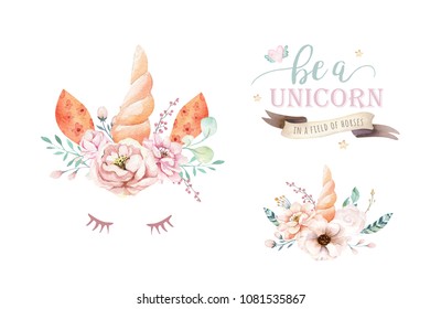 Watercolor Unicorn Images Stock Photos Vectors Shutterstock