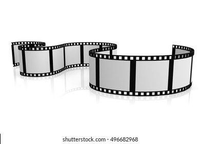 Vector Realistic Set Film Strip Movie Stock Vector (Royalty Free ...