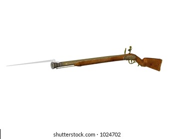 Isolated Flintlock Rifle