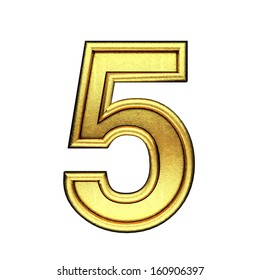 One Digit Black Gold Shiny Frame Stock Illustration 1011516757