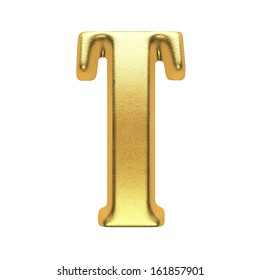 Golden Letter T Gold Solid Alphabet Stock Illustration 145904840