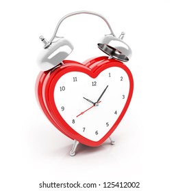 Isolated heart shaped alarm