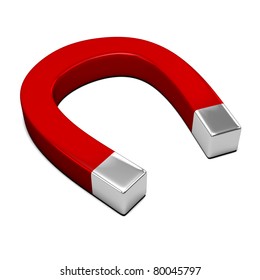 3d Isolated Red White Magnet Attraction Stock Illustration 557534203 ...