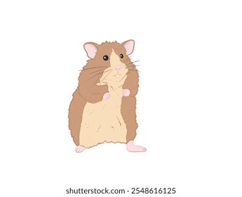 Isolated illustration of cute hamster for kids - Powered by Shutterstock