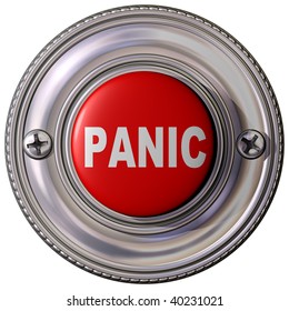 Isolated illustration of an emergency panic button