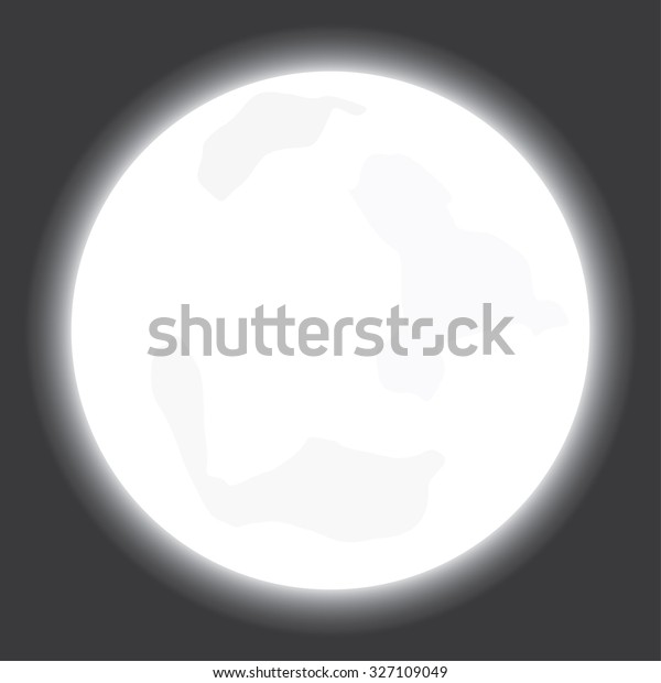 An Isolated
Illustration of the
moon