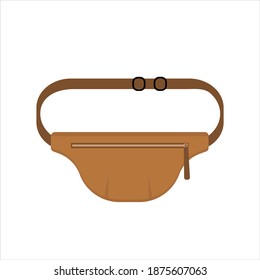 Isolated Image Of Brown Fanny Pack