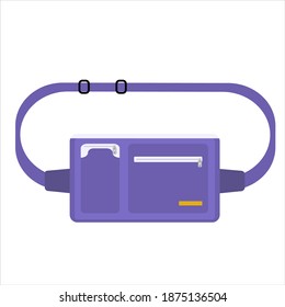 
Isolated Image Of Purple Fanny Pack