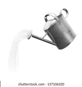 An isolated image with a watering can