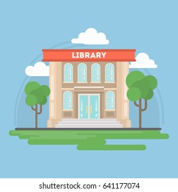 Isolated Library Building.