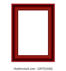 Isolated Maroon Color Vector Photo Frame Stock Illustration 1397515202 ...