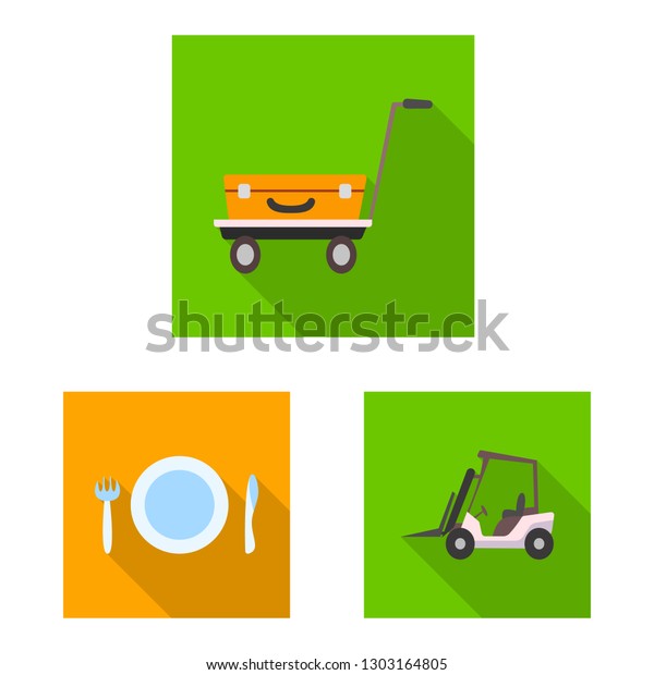 Isolated object of\
airport and airplane icon. Collection of airport and plane stock\
bitmap\
illustration.