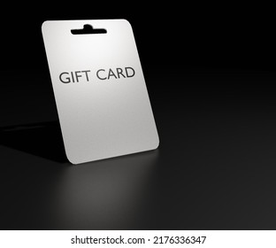 Isolated Plain Voucher Gift Card  3d Rendering