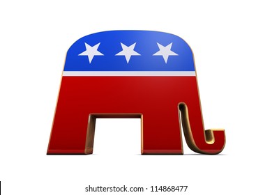 Isolated Republican Party Symbol