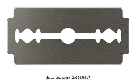 Изолированный Sharp Razor Blade Классическая Бритье на белом фоне