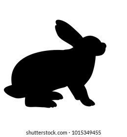 Similar Images, Stock Photos & Vectors of Silhouette of hare. Purple ...