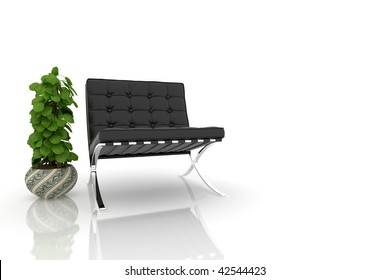 isolated sofa on white background