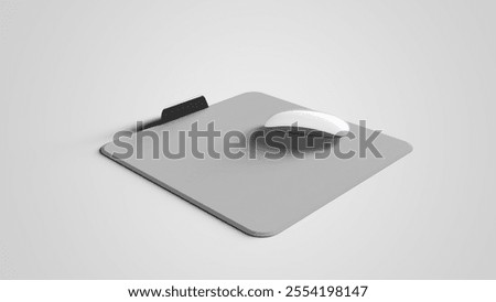 Isolated Square Mouse Pad on white background