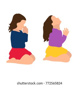 285 Little black girl praying Stock Illustrations, Images & Vectors ...