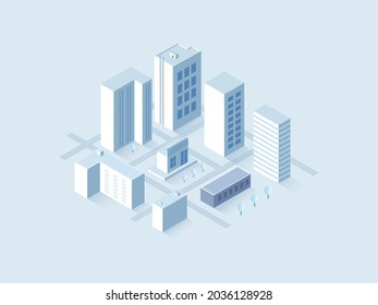 Isometric City Illustration. 2.5d Illustration - Powered by Shutterstock