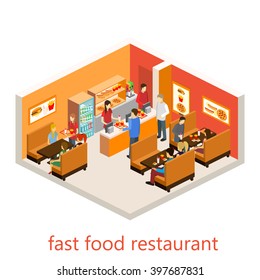 Isometric Fast Food Restaurant