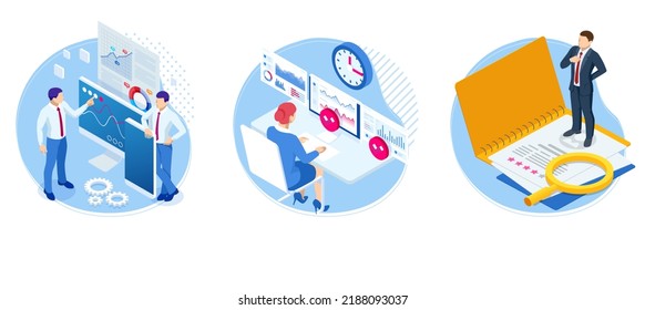 Isometric hiring and recruitment concept for web page, banner, presentation. Job interview, recruitment agency - Powered by Shutterstock