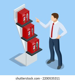 Isometric hiring and recruitment concept for web page, banner, presentation. Outsource Office workers. Job interview, recruitment agency - Powered by Shutterstock