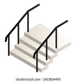 Isometric home safety staircase icon. Illustration of isometric home safety staircase for web design isolated on white background - Powered by Shutterstock