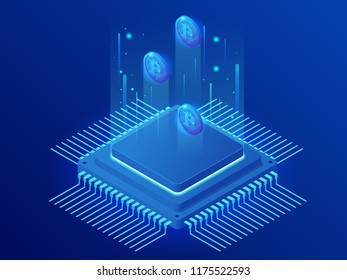 Ilustraciones Imagenes Y Vect!   ores De Stock Sobre Bitcoin Mining - 