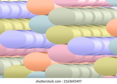 Isometric Stacked Rolled Up Coins Block Chain Chips In Stock Background Backdrop Banner