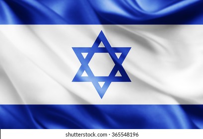 Israel  Flag Of Silk 