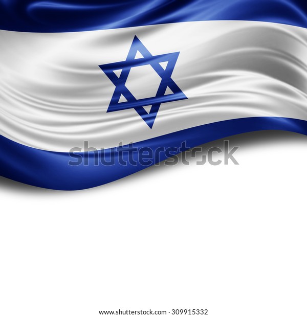 Israel Flag Silk Copyspace Your Text Stock Illustration 309915332 ...