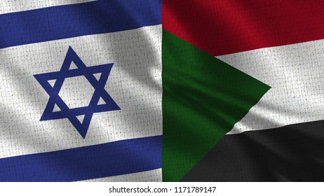 Israel And Sudan - Two Flags Together