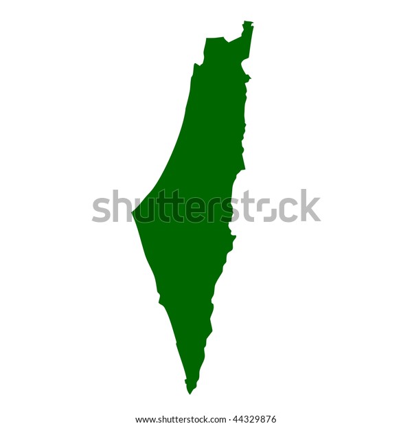 Israel West Bank Map Isolated On Stock Illustration 44329876 | Shutterstock