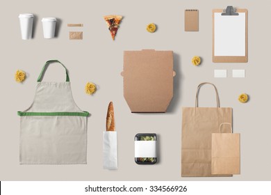 Italian food delivery mock up for your design presentation - Powered by Shutterstock