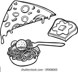 46,639 Spaghetti black white Images, Stock Photos & Vectors | Shutterstock