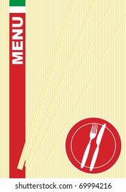 Italian Food Menu Card Background