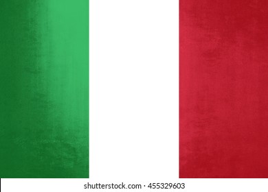 Italy Flag On Textured Background