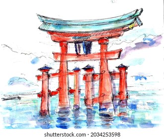 厳島神社 のイラスト素材 画像 ベクター画像 Shutterstock